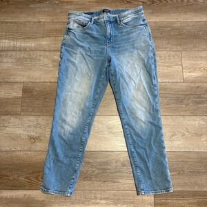 NYDJ Girlfriend Jeans Women 12 Blue Fade LiftxTuck Stretch Denim Casual Everyday